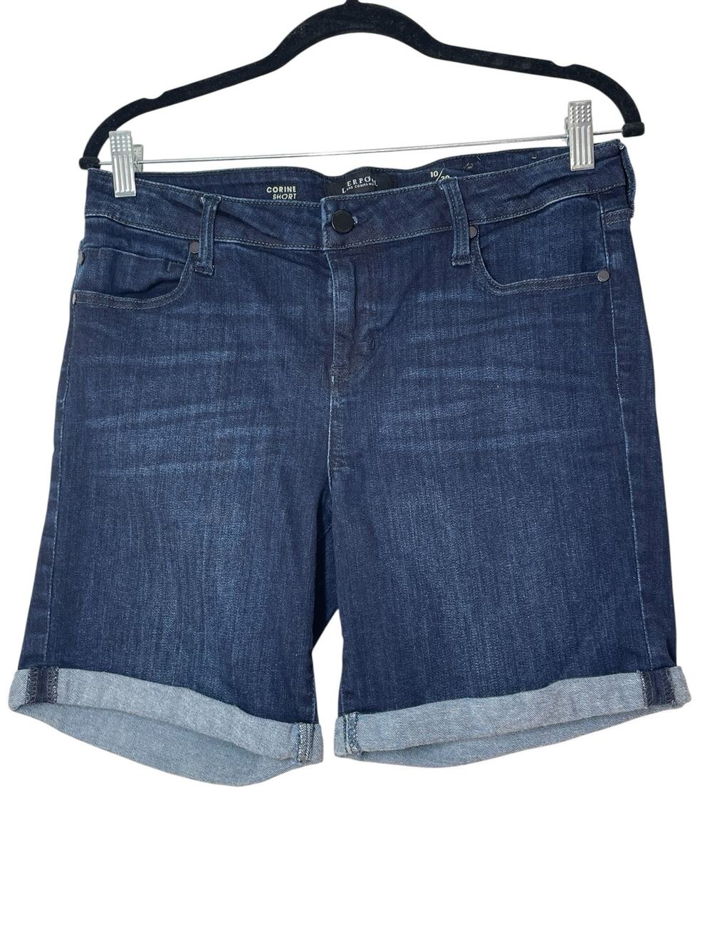 Liverpool Los Angeles Jean Shorts Jorts Corine Cuffee Denim 7" Inseam Size 10 30